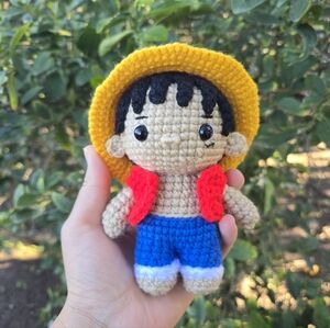 Crochet One Piece Luffy Amigurumi Doll